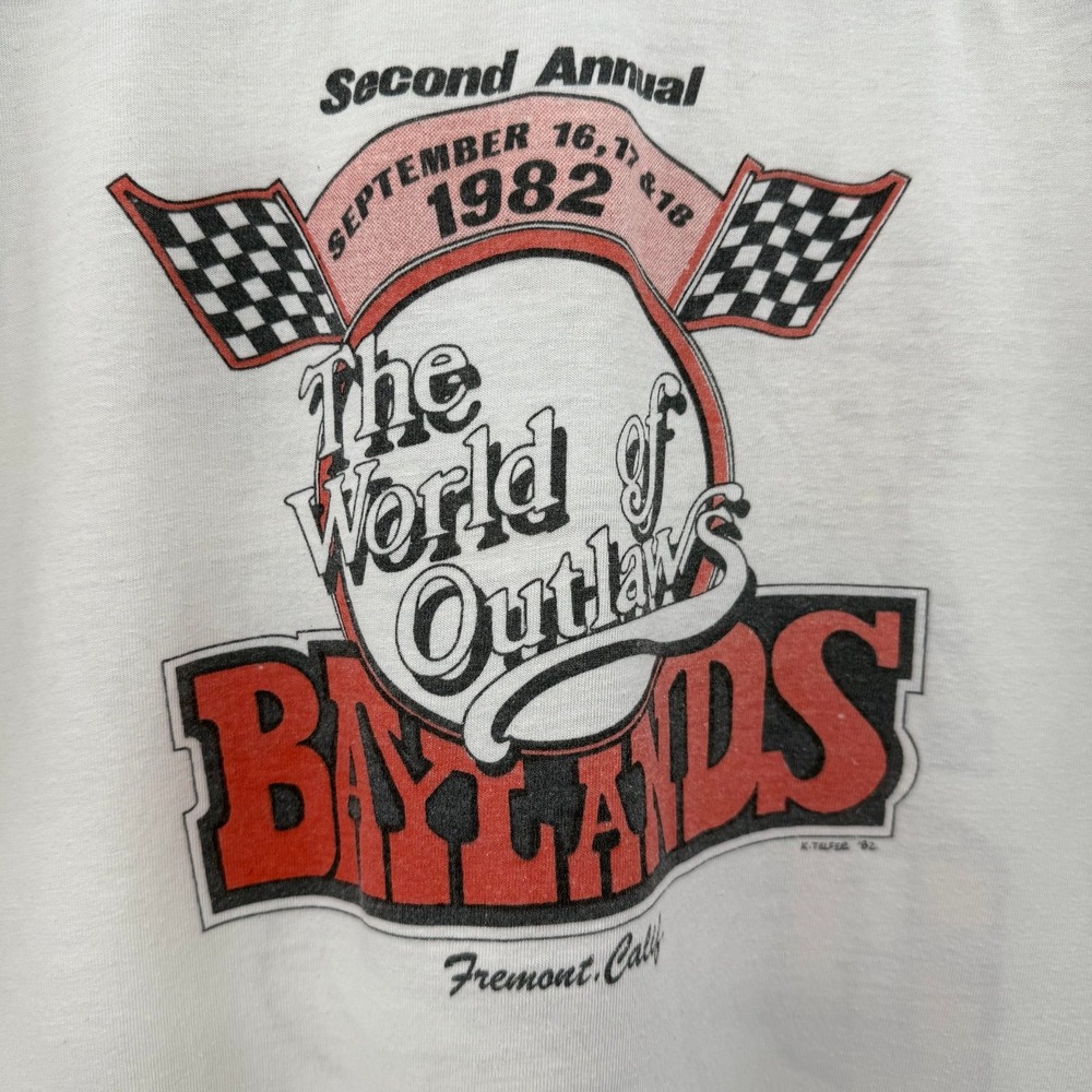 Vintage pro tees the world of outlaws baylands Fremont California baseball T XL - Picture 9 of 11